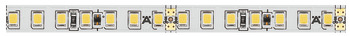 LED strip light, constant current, Häfele Loox5 LED 3051, 24 V, monochrome constant current, 8 mm