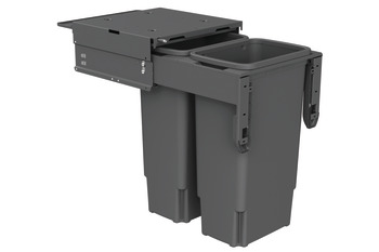 Waste Bin System, Hideaway Concelo range, 2 x 35L bucket, Door pull