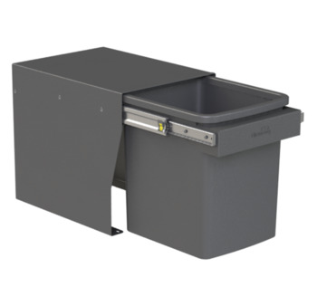 Waste Bin, Hideaway Compact Floor Mount range, 1 x 15L bucket